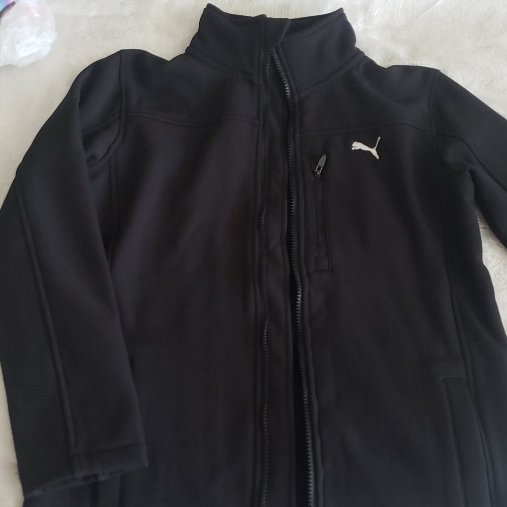 Puma black jacket boys size M